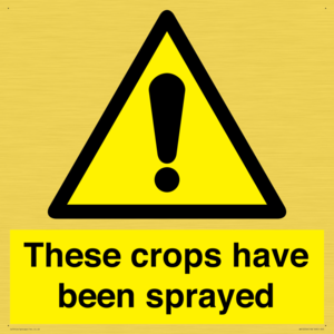 These crops have been sprayed